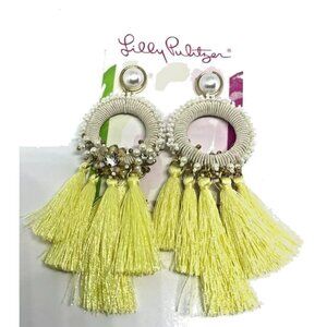 Lilly Pulitzer Suns Out Statement Earrings in Creme Fraiche 774